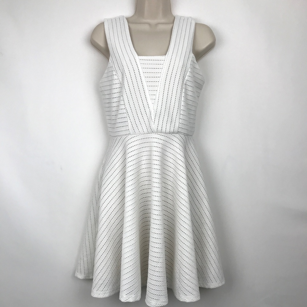 [3 for $15] Alya Lace Overlay Eyelet A Line Dress Mini Dress
